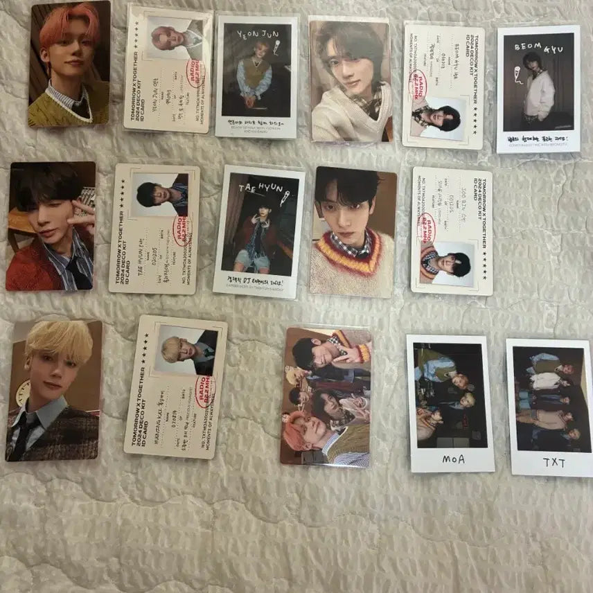 [BUNJANG] TXT Yeonjun Beomgyu Taehyun Soobin Hueningkai Deco Kit 2024 Photocard Included / 투바투 데코키트 2024 포카포함