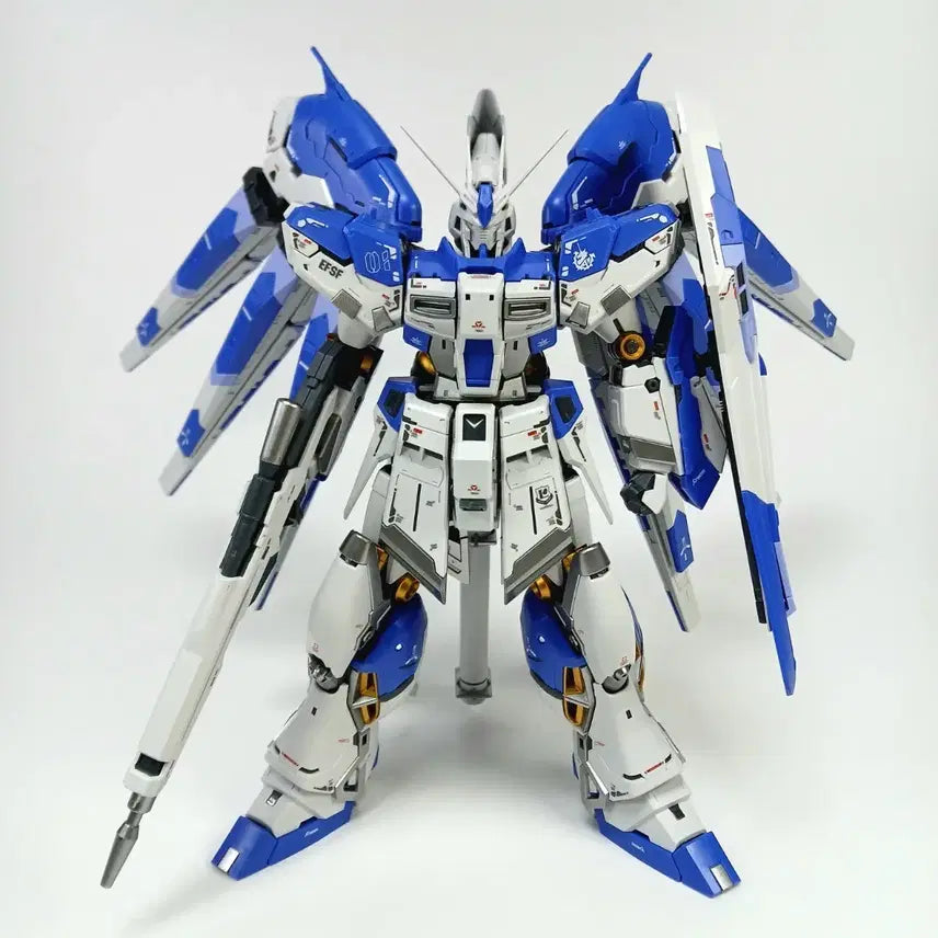 [BUNJANG] Hi-Nu Gundam Model Kit (1/100 Scale) - Assembled / HN 1/100 하이뉴 프라모델 조립완성품