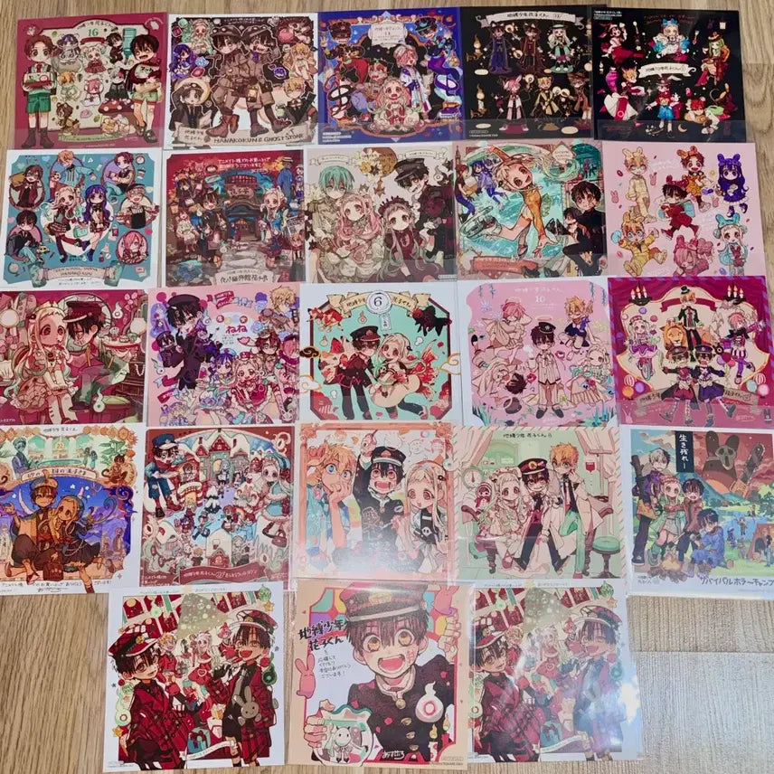 [BUNJANG] Jibaku Shonen Hanako-kun Animate Limited Edition Mini Shikishi Bundle Set / 지박소년 하나코군 지하군 일본 애니메이트 특전 미니 색지 일괄