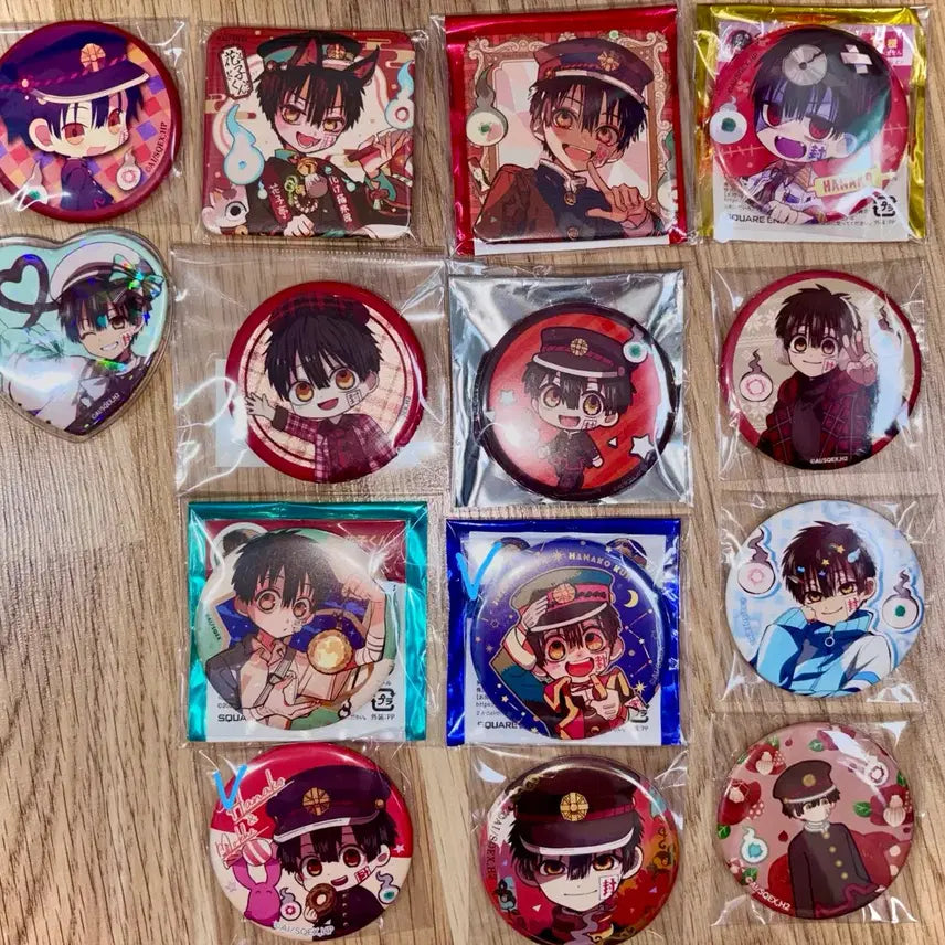 [BUNJANG] Jibaku Shonen Hanako-kun Hanako Maneki-neko Bake-neko Lantern Can Badge / 지박소년 하나코군 지하군 뮤지엄 등불 랜턴 마네키네코 바케네코 우주정거장 철인 가라오케 하나코 캔뱃지