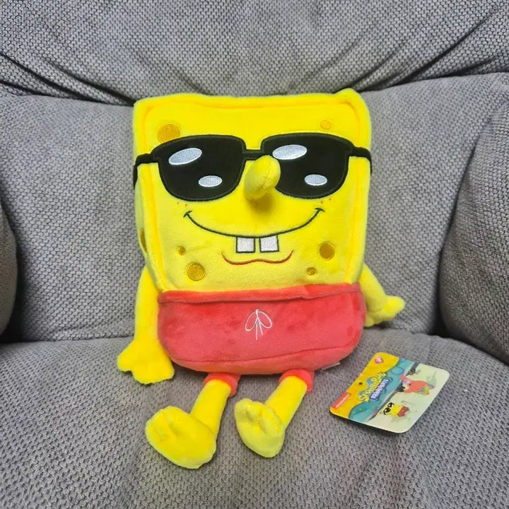 [BUNJANG] SpongeBob SquarePants Plush Toy with Sunglasses and Overalls / 스폰지밥인형 선글라스 멜빵바지