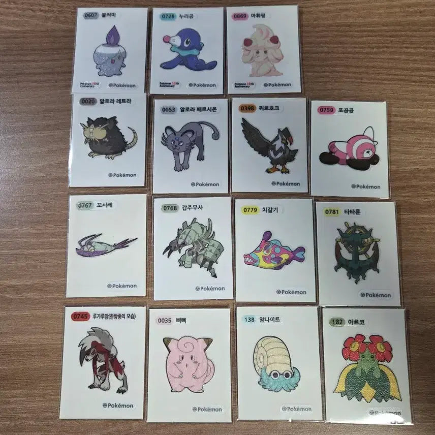 [BUNJANG] Pokemon Stickers 30th Anniversary Artwork &amp; Season 5 / 포켓몬 띠부씰 판매(30주년 아트워크, 시즌5이하 띠부씰)