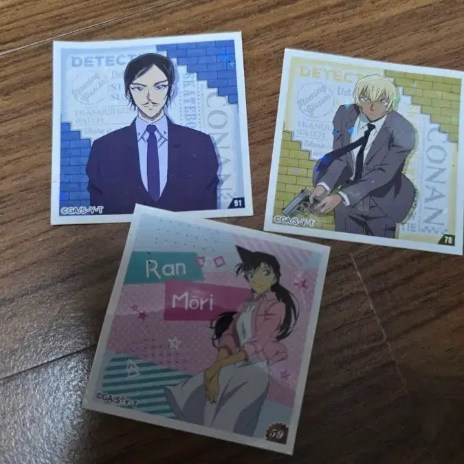 [BUNJANG] Detective Conan Sticker Set (3 Types) / 명탐정 코난 스티커 3종