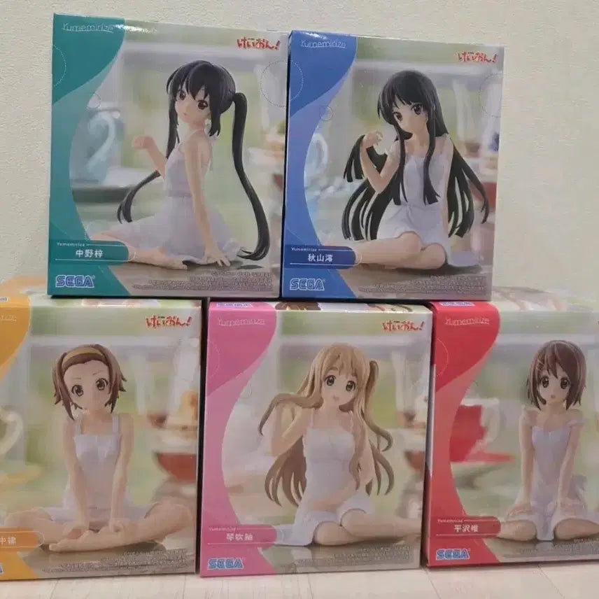 [BUNJANG] SEGA K-On! Yume Miyazato 5 Figure Set / 세가 케이온! 피규어 5종 세트 유메미리즈