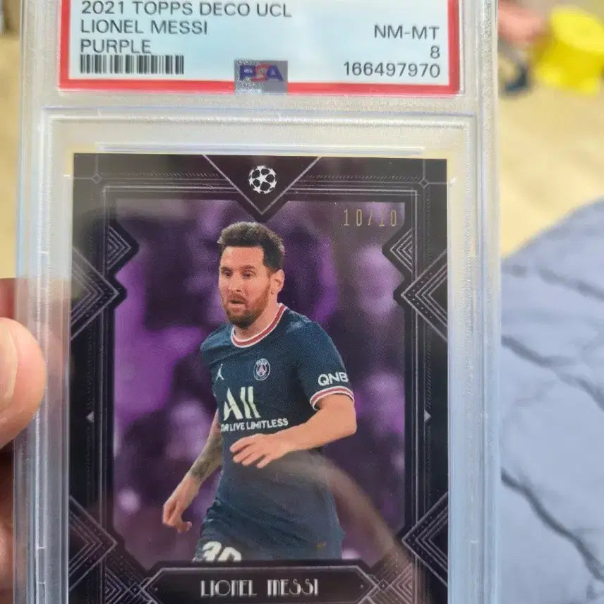 [BUNJANG] Lionel Messi 2021 Topps Deco UCL Purple Card 