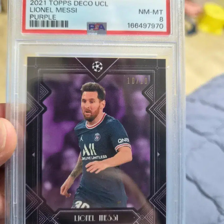 [BUNJANG] Lionel Messi 2021 Topps Deco UCL Purple Card 