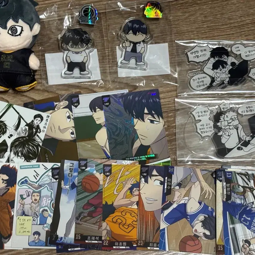 [BUNJANG] Garbage Time Acrylic Corotto Stand, Doll, and Photocard Bundle Set / 가비지타임 아크릴 코롯토 스탠드 인형 포카 일괄