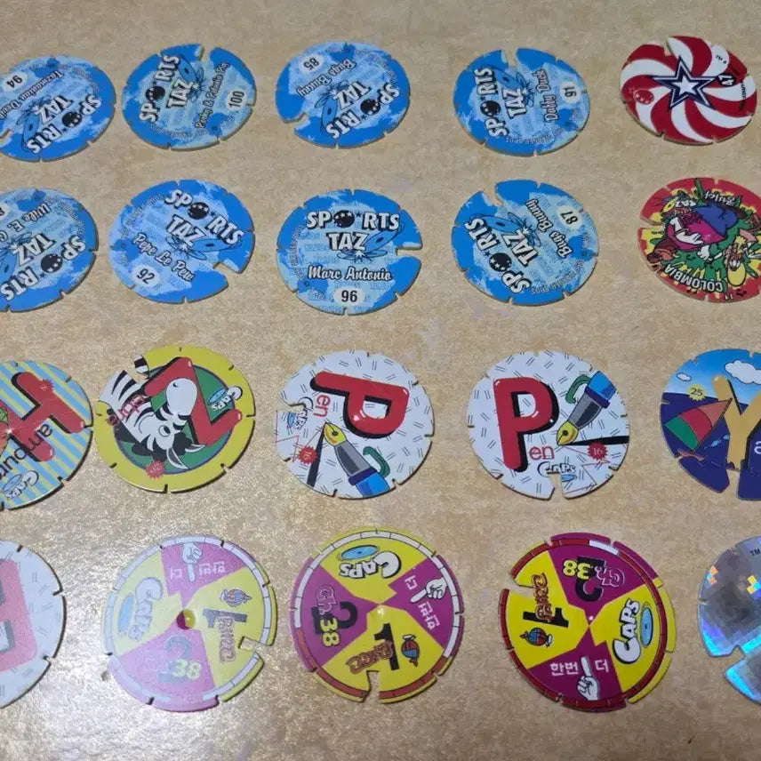 [BUNJANG] Vintage Tazos Bundle Set / 고전 각종 따조 일괄 판매
