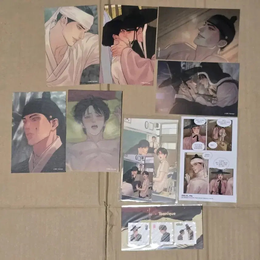 [BUNJANG] Painter of the Night Special Print Set &amp; Postcard Sticker Bundle / 야화첩 특전 인화사진 및 엽서 띠부실 굿즈 새상품 일괄양도
