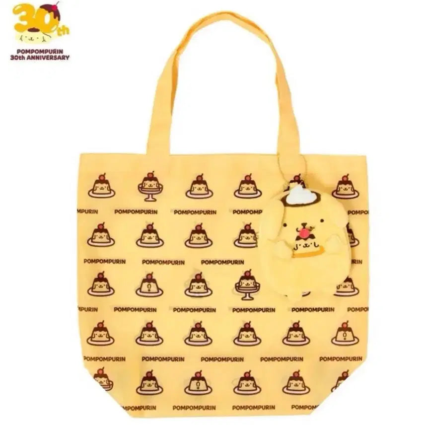 [BUNJANG] Sanrio Pompompurin 30th Anniversary Shopping Pouch / 산리오 폼폼푸린 30주년 장바구니 파우치