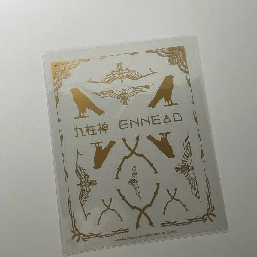 [BUNJANG] Ennead Character Gold Foil Sticker Set / 엔네아드 스티커