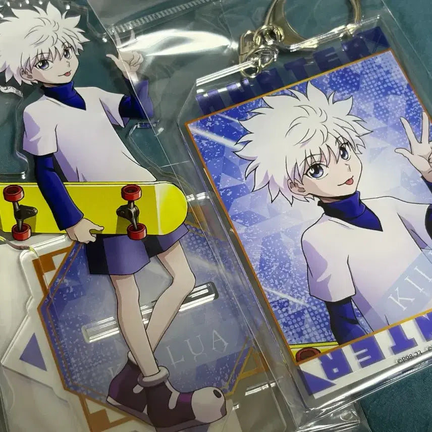 [BUNJANG] Hunter x Hunter Killua Acrylic Stand &amp; Keychain Set / 헌터헌터 키르아 아크릴스탠드 헌터x헌터