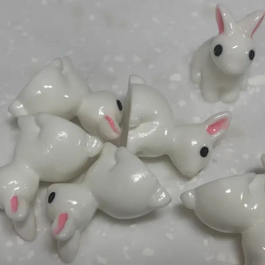[BUNJANG] Mini Rabbit Rainmol 7-Piece Set Plush Accessory / 인형 누이 소품 미니토끼 레인몰 7개 세트