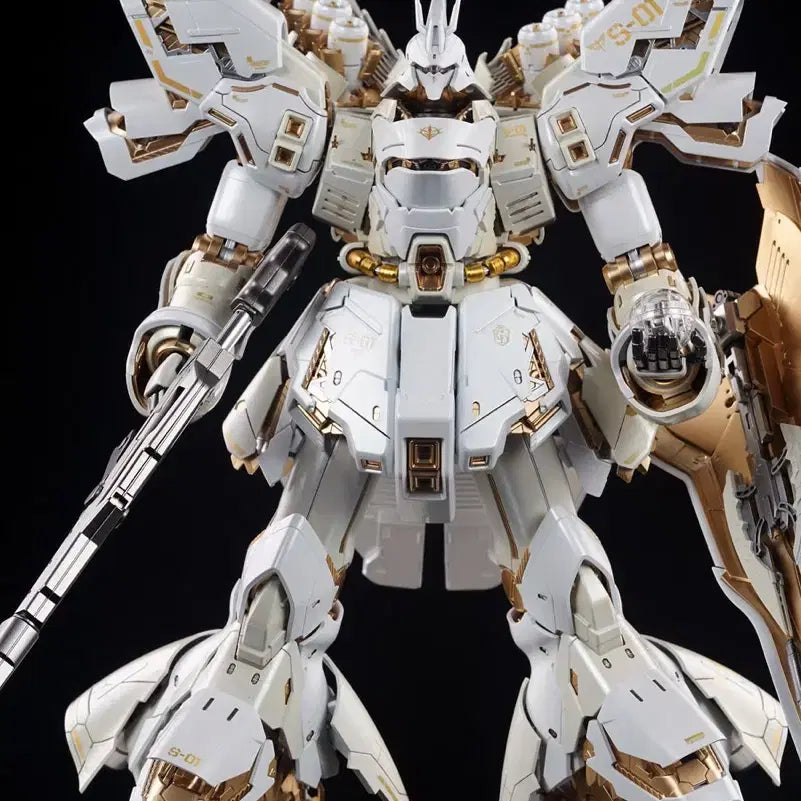 [BUNJANG] MG Sazabi Ver.Ka Custom Painted - White Gold / 판매] MG 사자비 Ver.Ka 화이트골드 도색의뢰작 팝니다.