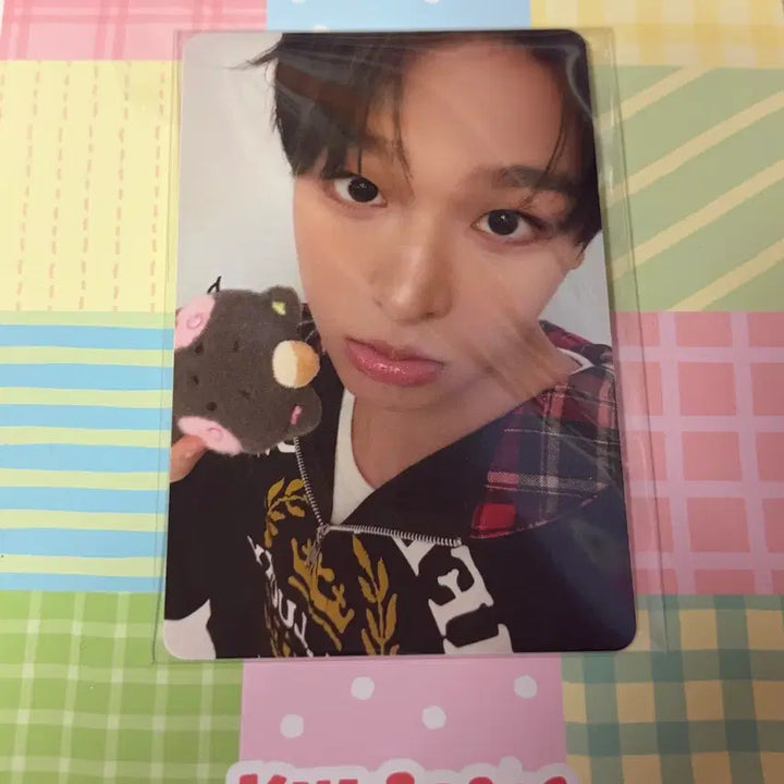 [BUNJANG] NCT WISH Wishnini Kurinini Plush Keyring Riku Photocard / 엔시티위시 위시니니 쿠리니니 플러시 키링 리쿠 포카