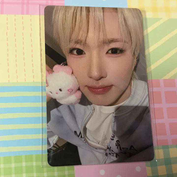 [BUNJANG] NCT WISH Wishnini Pangpangnini Plush Keychain Sakuya Photocard / 엔시티위시 위시니니 팡팡니니 플러시 키링 사쿠야 포카