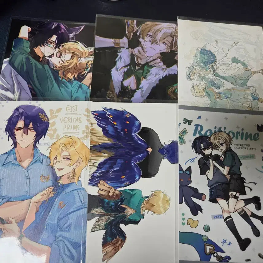 [BUNJANG] Star Rail Ratio Aventurine "Rachurin" Postcard Set / 스타레일 레이시오 어벤츄린 레이츄린 엽서 프박