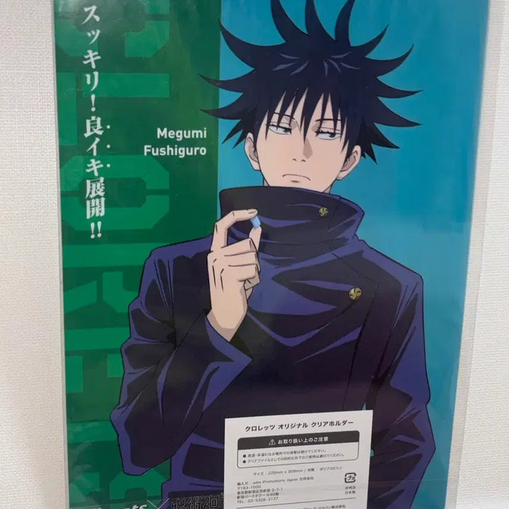 [BUNJANG] Jujutsu Kaisen Megumi Fushiguro Clear File / 미개봉현물 주술회전 후시구로 메구미 클리어파일 엘자화일