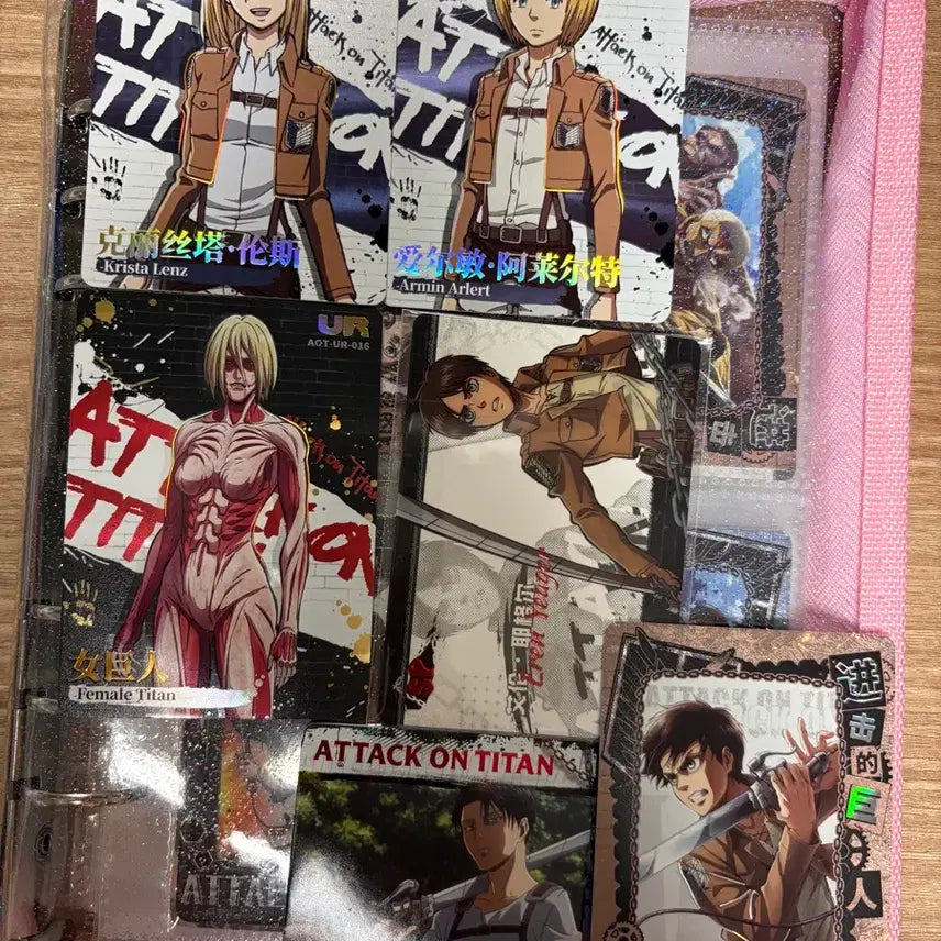 [BUNJANG] Attack on Titan Chinese Trading Cards (UR, SSR, SP, CR) / 진격의거인 중국 카드 (ur ssr sp cr)