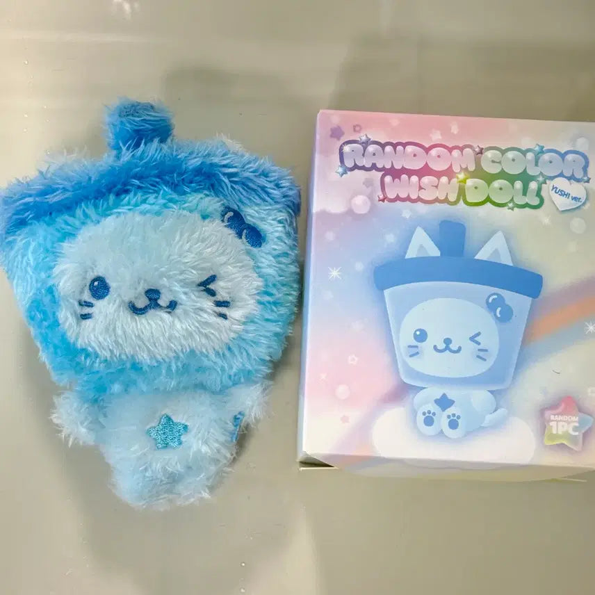 [BUNJANG] Color Doll Blue Bubble Nyang Plush / 유우시 컬러돌 블루 버블냥