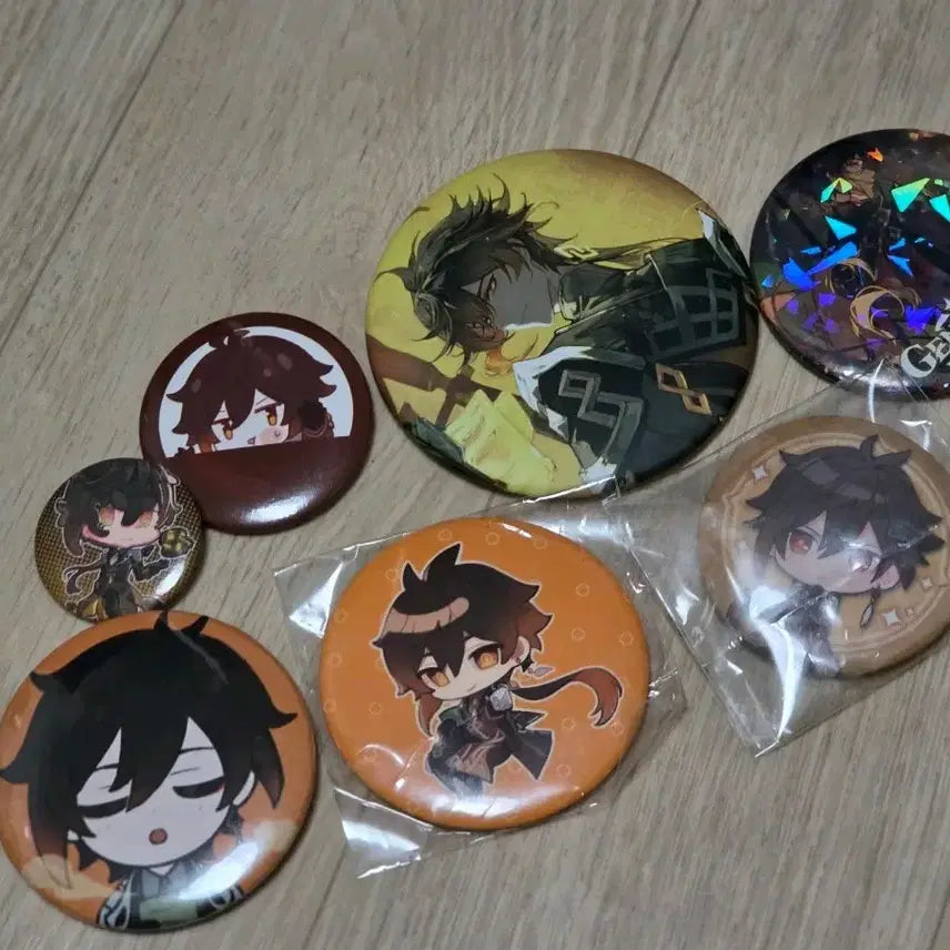 [BUNJANG] Genshin Impact Zhongli Unofficial Can Badge / 원신 종려 비공식 캔뱃지