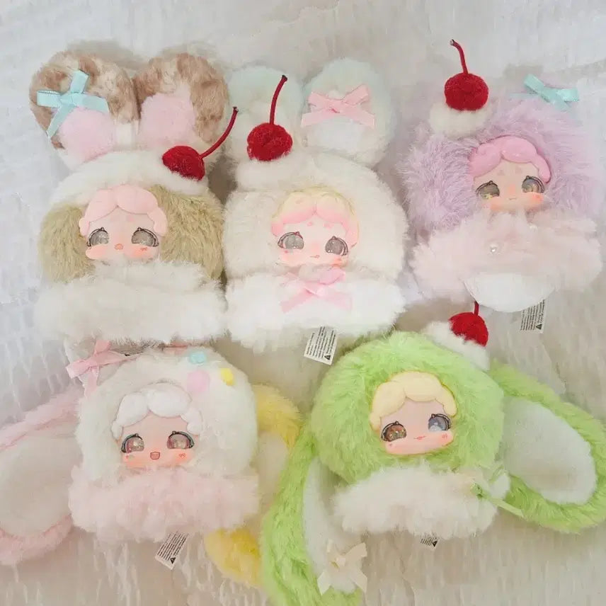 [BUNJANG] Lucky Draw Bunny V3 Cotton Candy, Cherry Muffin 5 Types Bundle Set / 럭키디어나이 밤토끼 v3 솜사탕,체리머핀 5종 (풀구성)