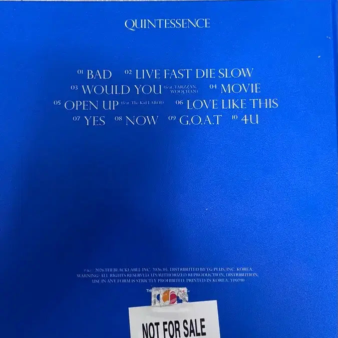 [BUNJANG] Taeyang (BIGBANG) QuinSense Signed Album / 무료배송) 빅뱅 태양 퀸터센스 사인앨범 판매합니다