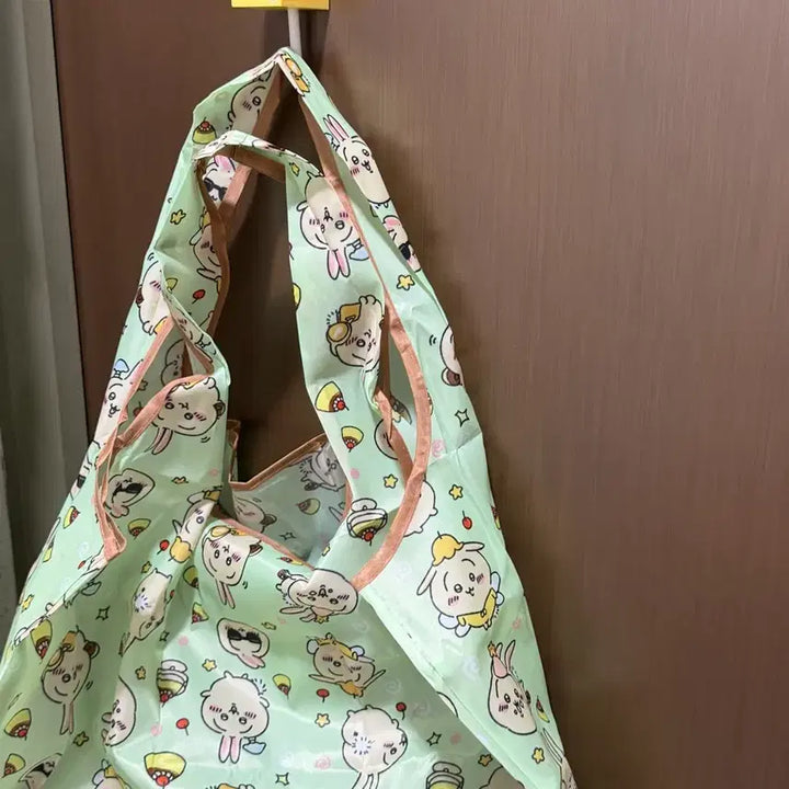 [BUNJANG] Monchichi Usagi Mint Eco Bag / 먼작귀 우사기 에코백 장바구니
