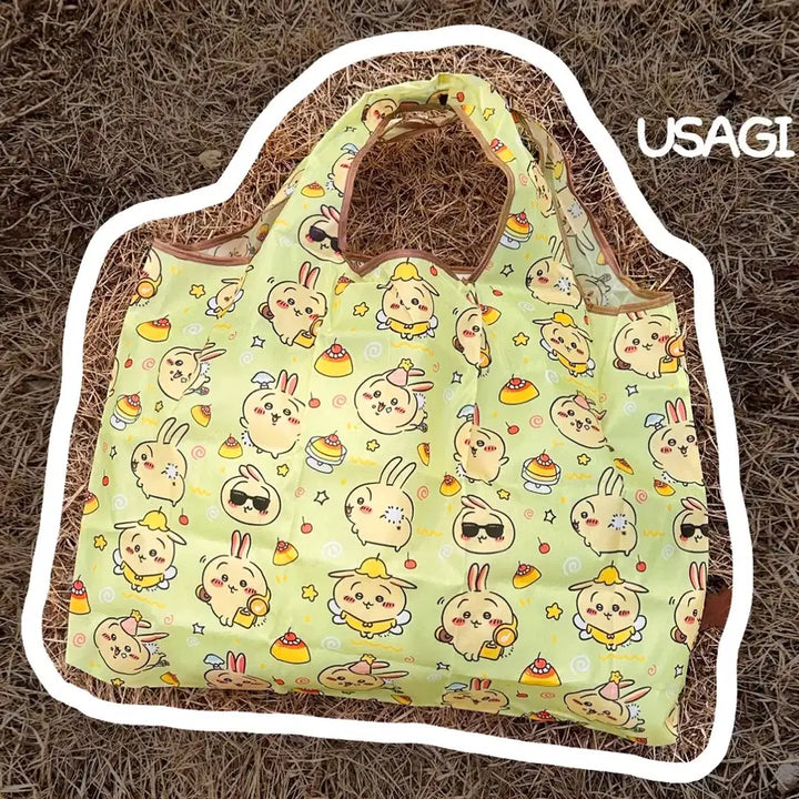 [BUNJANG] Monchichi Usagi Mint Eco Bag / 먼작귀 우사기 에코백 장바구니