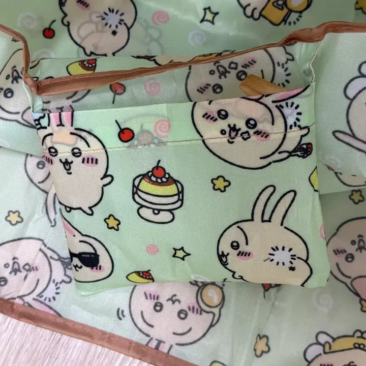 [BUNJANG] Monchichi Usagi Mint Eco Bag / 먼작귀 우사기 에코백 장바구니