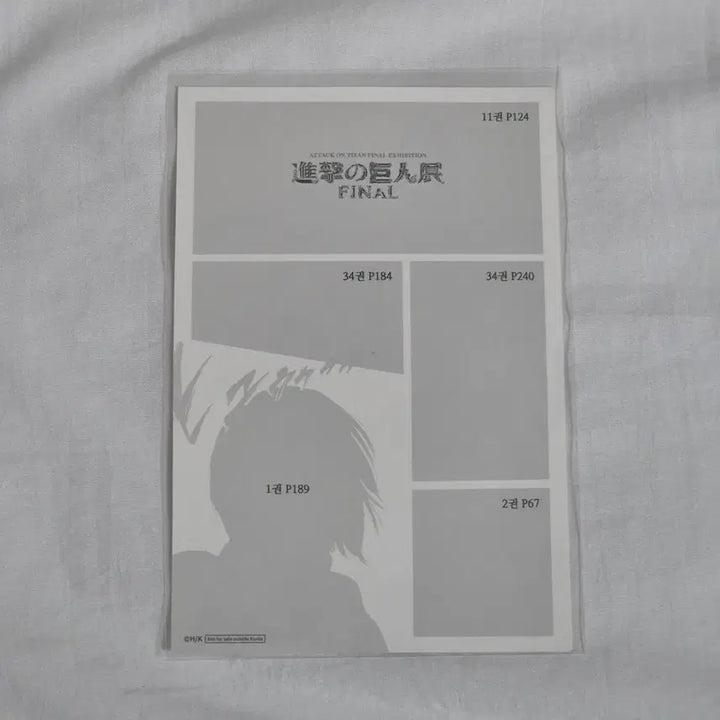 [BUNJANG] Attack on Titan Exhibition Exclusive Mikasa Postcard / 진격의거인 진격거 전시회 입장 특전 엽서 미카사
