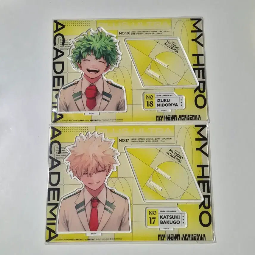 [BUNJANG] My Hero Academia Midoriya Bakugo Gigant Jump Acrylic Stand Bundle Set / 히로아카 미도리야, 바쿠고 기가점프 아크릴 일괄 판매