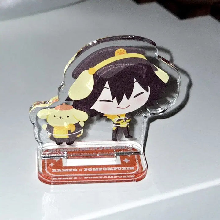 [BUNJANG] Bungo Stray Dogs Ranpo Edogawa x Sanrio Pompompurin Mini Acrylic Stand / 문스독 란포 산리오 미니 아크릴 스탠드