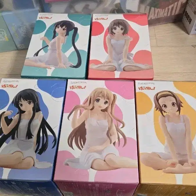 [BUNJANG] Sega Yumemori K-ON! Figure 5-Set (Sealed Bundle) / 미개봉 일괄 세가 유메미리즈 케이온 피규어 5종 세트