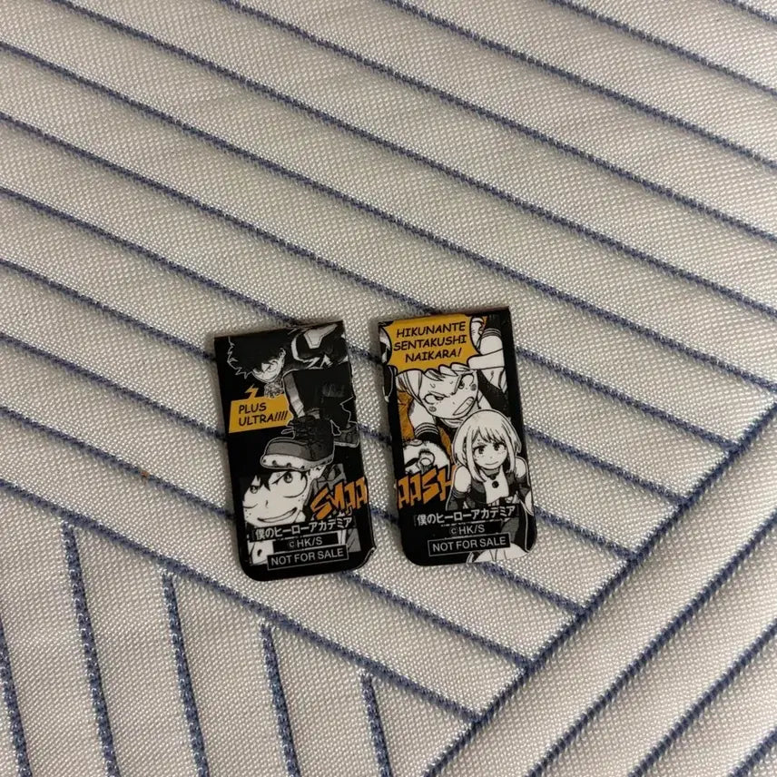 [BUNJANG] My Hero Academia Deku &amp; Uraraka Magnet Bookmark Set / 히로아카 나히아 책갈피 미도리야 우라라카