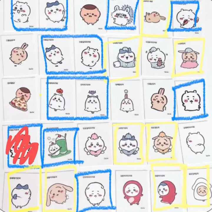 [BUNJANG] Chiikawa Retro Tteu-seal Stickers - Series 1, 2, 3 / 치이카와 레트로 띠부씰 스티커 1,2,3탄