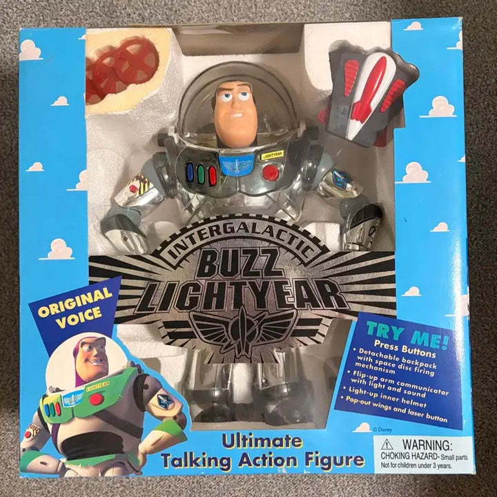 [BUNJANG] Thinkway Toys Toy Story Intergalactic Silver Chrome Buzz Lightyear Talking Action Figure / 원조 토이스토리 크롬 버즈 라이트이어