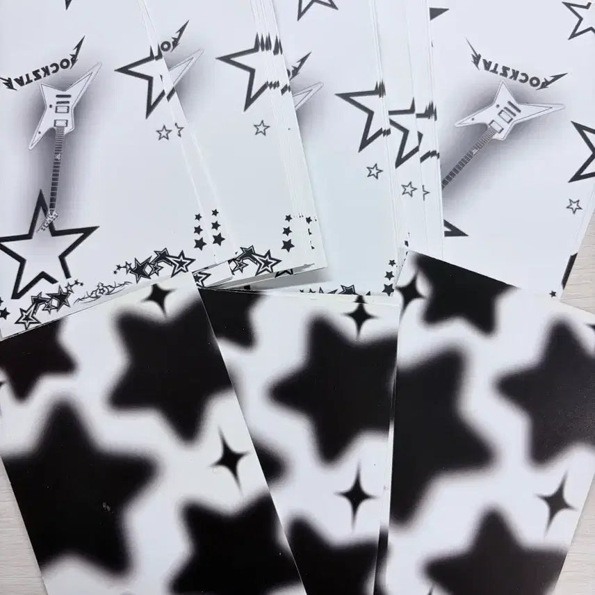 [BUNJANG] A6 Binder Refills Set (Black &amp; White) / 화이트  락스타 바인더 속지 블랙 화이트 속지 일괄 A6 바인더 속지
