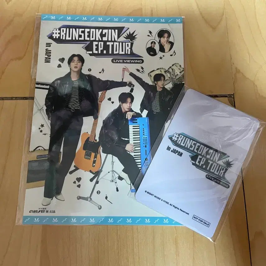 [BUNJANG] BTS Jin Japan Live Viewing Photocard + Postcard Set (Sealed) / BTS  방탄 진 JIN 런석진 일본 라이브뷰잉 포카+엽서