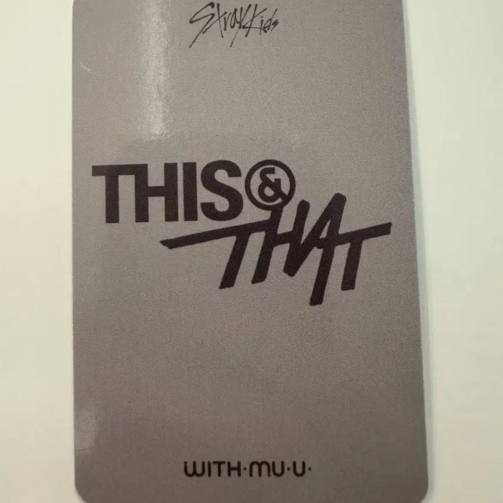 [BUNJANG] Stray Kids THIS&amp;THAT Bang Chan Withmuu POB Photocard / 스트레이키즈 스키즈 THIS&amp;THAT 디스앤댓 위드뮤 특전 방찬