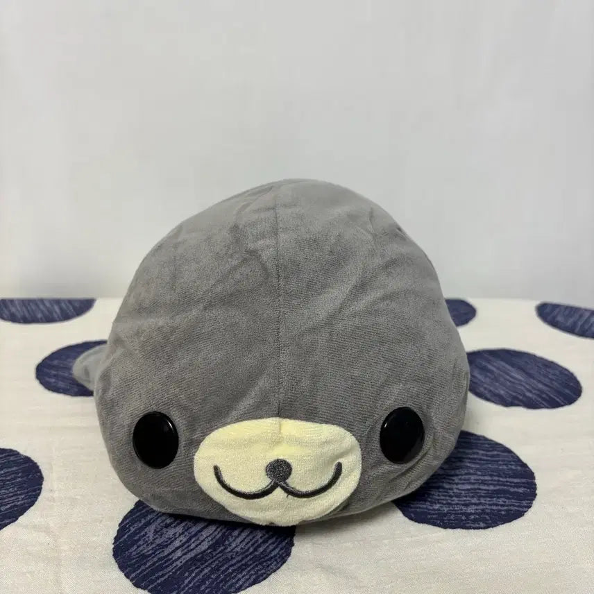 [BUNJANG] San-X Mamegoma Medium Plush Gray / 고전 산엑스 회색 마메고마 중형 인형