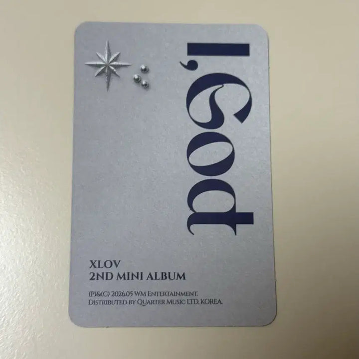 [BUNJANG] XLOV IGod Louis Photocard / 엑스러브 Xlov 아이갓 IGod 루이 앨범 포카