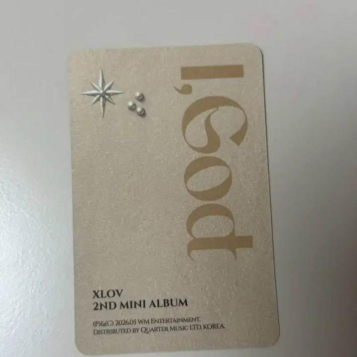 [BUNJANG] Xlov IGod Louis Album Photocard / 엑스러브 Xlov 아이갓 IGod 루이 앨범 포카