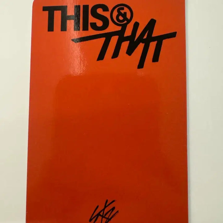 [BUNJANG] Stray Kids THIS&amp;THAT Bang Chan Music Plant POB Photocard / 스트레이키즈 스키즈 THIS&amp;THAT 디스앤댓 뮤직플랜트 특전 방찬