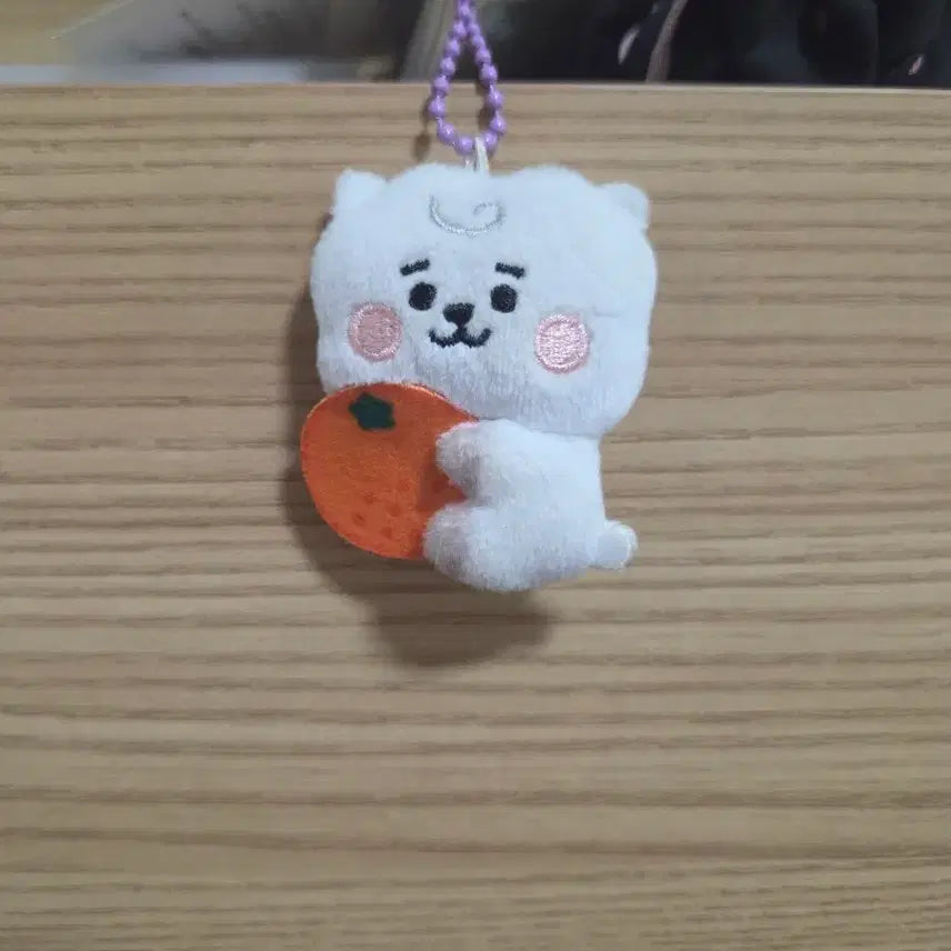 [BUNJANG] BT21 RJ Orange Keychain / BT21 RJ 오렌지 키링
