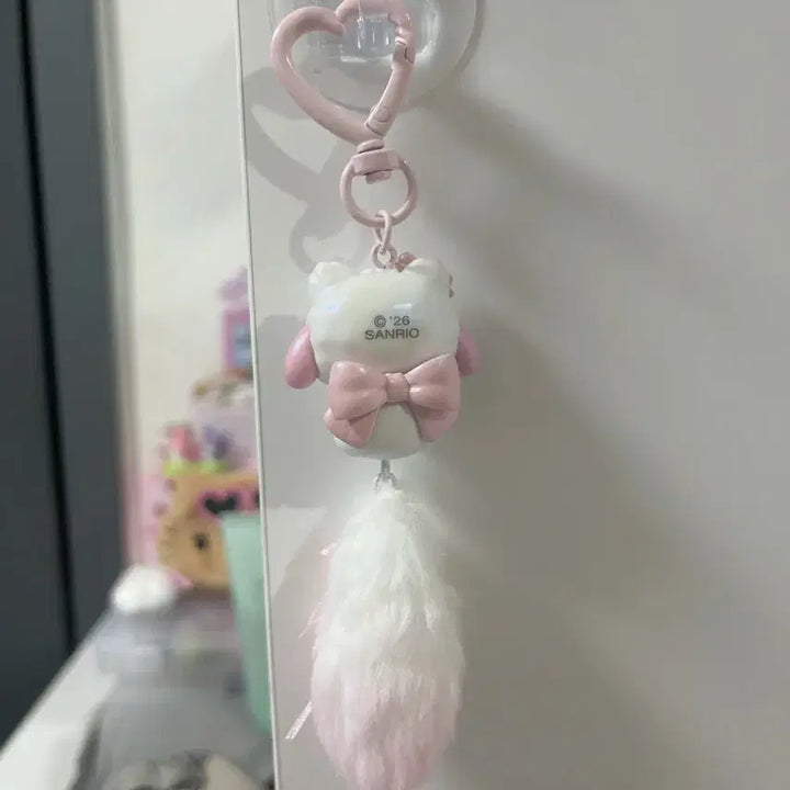 [BUNJANG] Milky Neko Series My Melody Figure Keychain / 밀키네코 시리즈 마멜 피규어 키링
