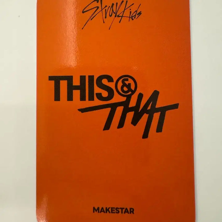 [BUNJANG] Stray Kids Bang Chan THIS&amp;THAT Makestar POB / 스트레이키즈 스키즈 THIS&amp;THAT 디스앤댓 메이크스타 특전 방찬