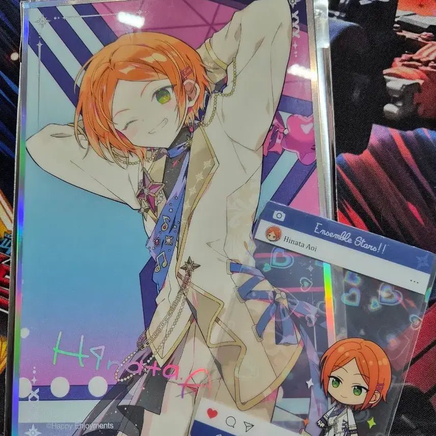 [BUNJANG] Ensemble Stars 10th Anniversary Popup Hinata Special Offer Set / 앙스타 10주년 팝업 히나타 7만원 특전, 색지 일괄
