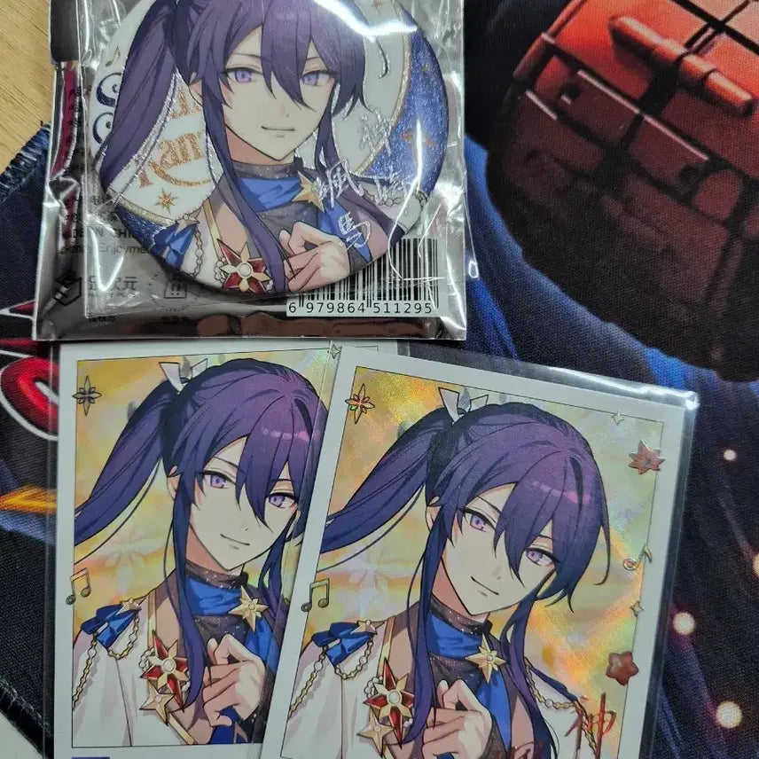 [BUNJANG] Ensemble Stars! Sodam Set: Badge &amp; Polaroid / 앙스타 팝업 소마 뱃지, 폴라로이드 일괄