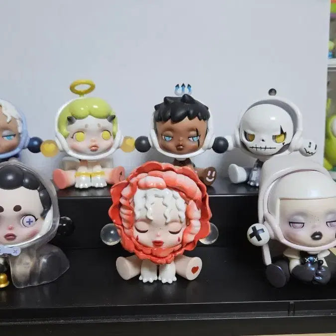 [BUNJANG] Pop Mart Skull Panda 7-Figure Bundle Set / 팝마트 스컬판다 7종 일괄판매